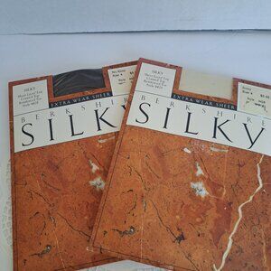 Size 4 Control Top Sheer Lycra Silky Stocking pantyhose reinforced Toe